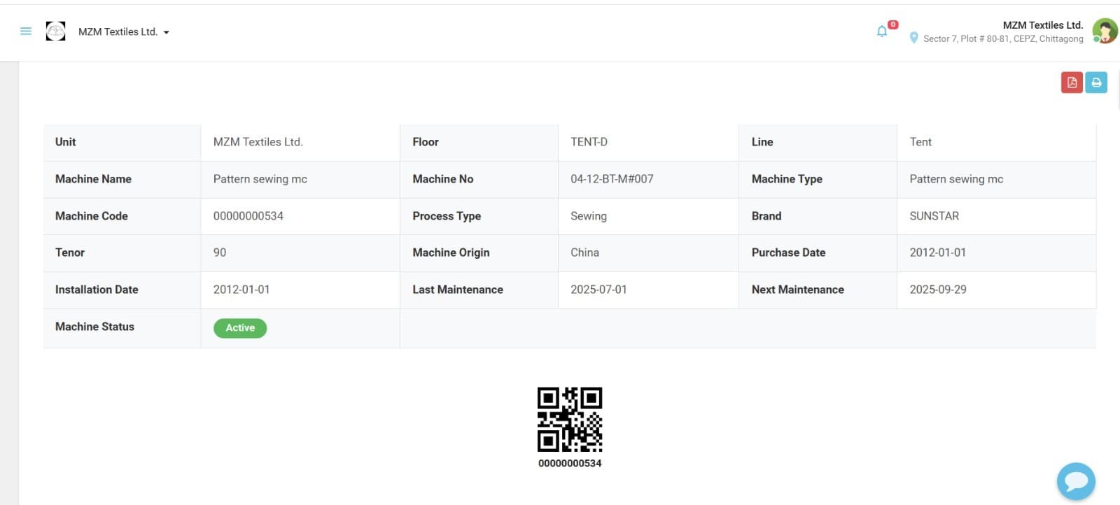CMMS Smart Maintenance dashboard
